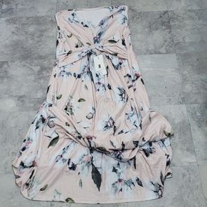 #10191-4 Women’s Dress style T-shirt,L,floral print.